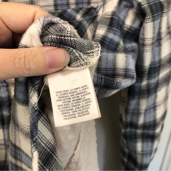 Holding Horses (Anthropologie) women’s lace & plaid shirt - Picture 9 of 9